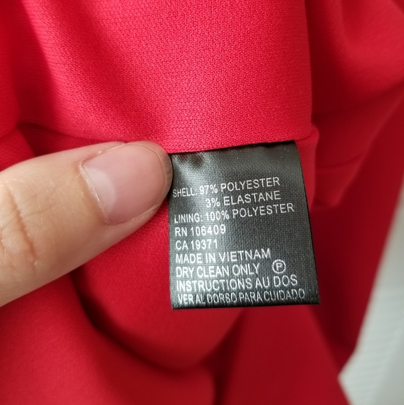 Tahari Classic Red Dress - Picture 3 of 6